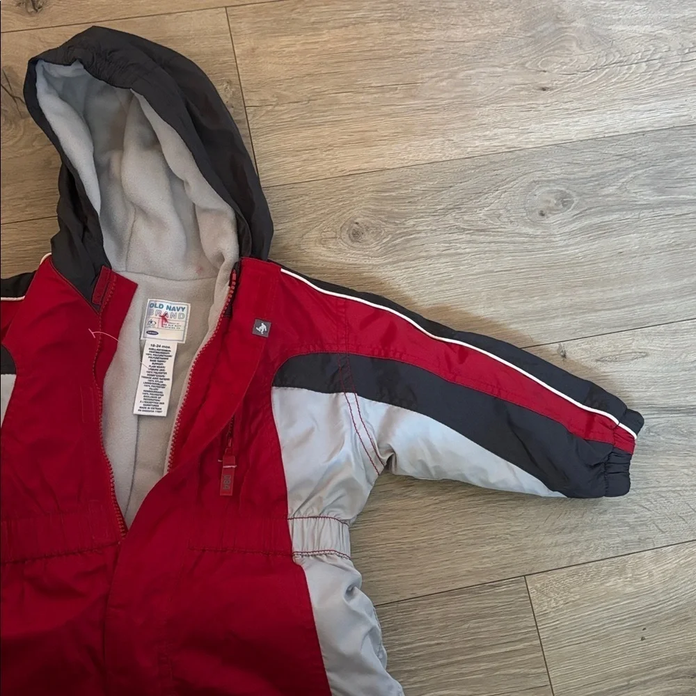 Vintage Old Navy Red and Black Snowsuit Toddler